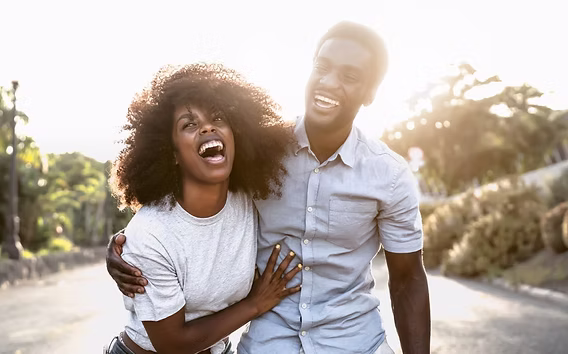 Christian couple praying together